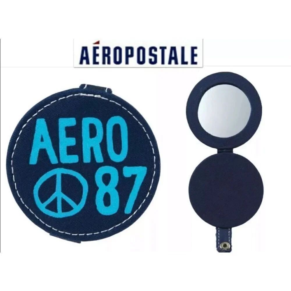 NWT Vintage Y2K Aeropostale 3” Pocket Peace Sign Bag Mirror